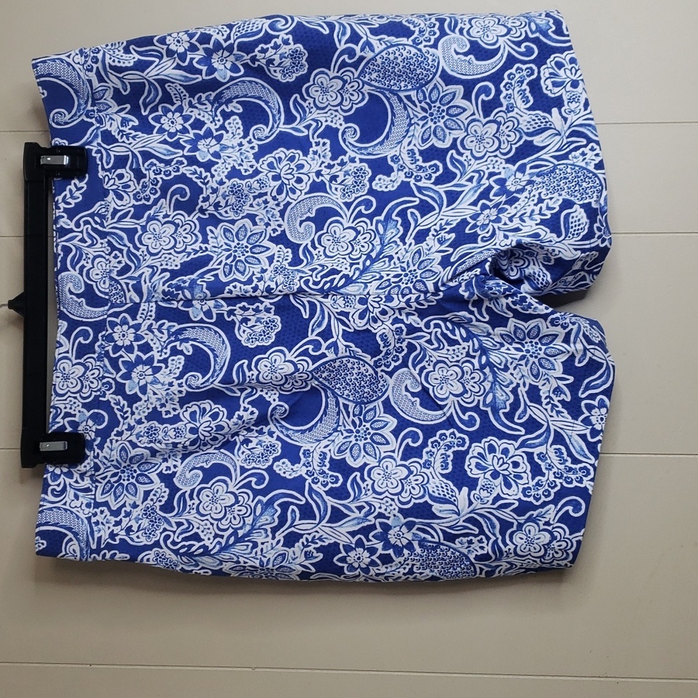 Raffaella Blue Paisley Shorts 18 comfort short - Picture 7 of 8